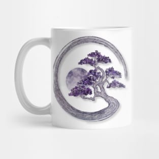 Enso Zen Circle Amethyst Bonsai Tree Mug